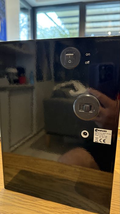 Cutie 4 ceasuri automate lemn negru lacuit