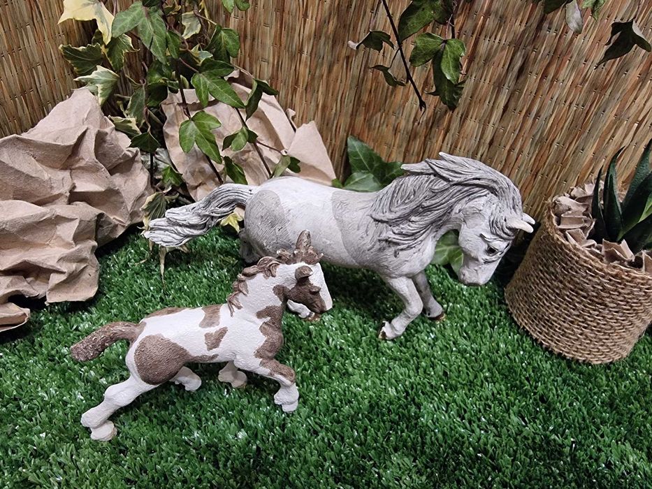 Set 2 cai Schleich, 1 cal+1 manz