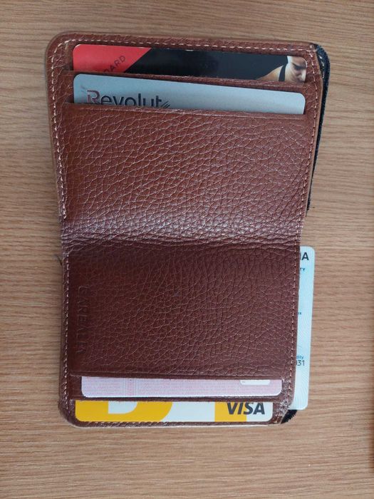 Portofel din piele Garbalia