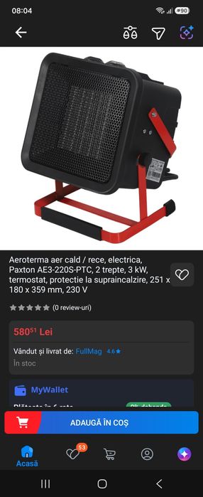 Aeroterma aer cald / rece
