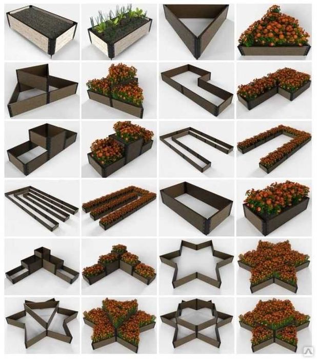 Грядки и клумбы из ДПК. Грядочная Доска ДПК