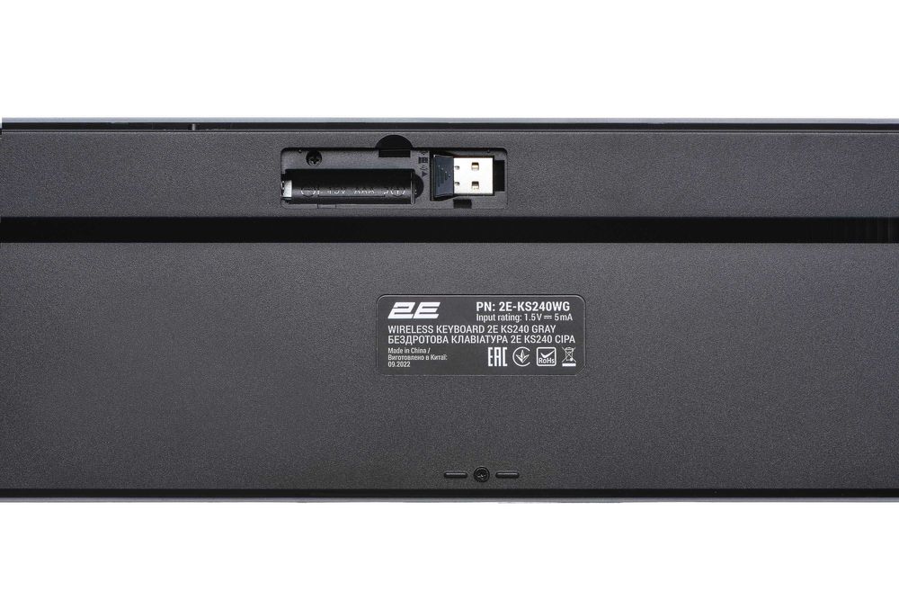 } Keyboard 2E KS240 WL BT Gray