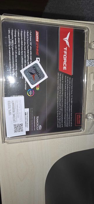 Kit RAM 16GB (2x8GB) DDR4 3200 T-Force Delta R RGB, cu cutie”)