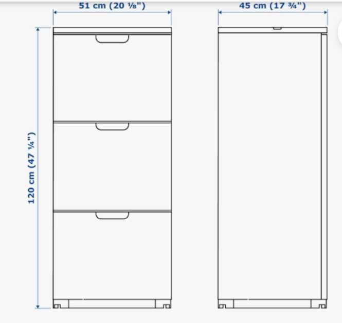 vand dulap sertare birou ikea Galant