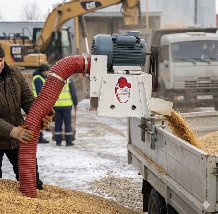 Гибкий шнек для транспортировки сыпучих материалов и сырья, зерна 6-20