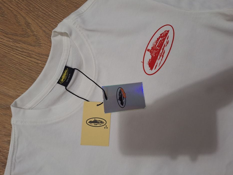 Tricou Corteiz Alb roșu