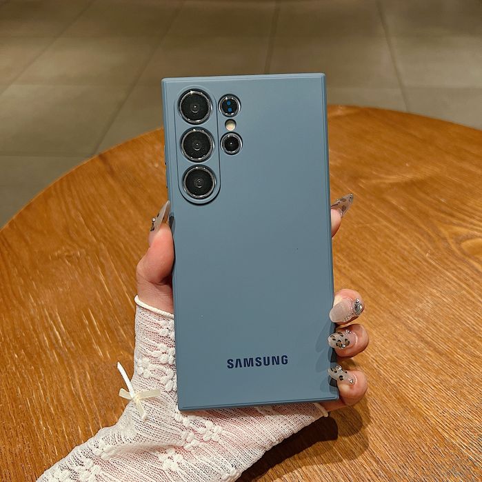 Samsung galaxy S25Ultra,S25+,S25 силиконов кейс с лого и микрофибър