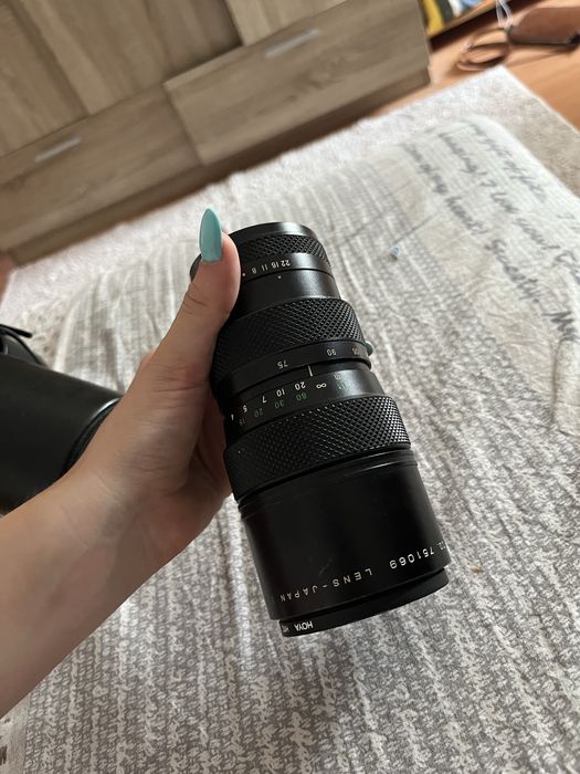 Obiectiv zoom manual Fujinon-Z 75–150mm f/4.5 EBC + husă originală + filtru UV Hoya HMC