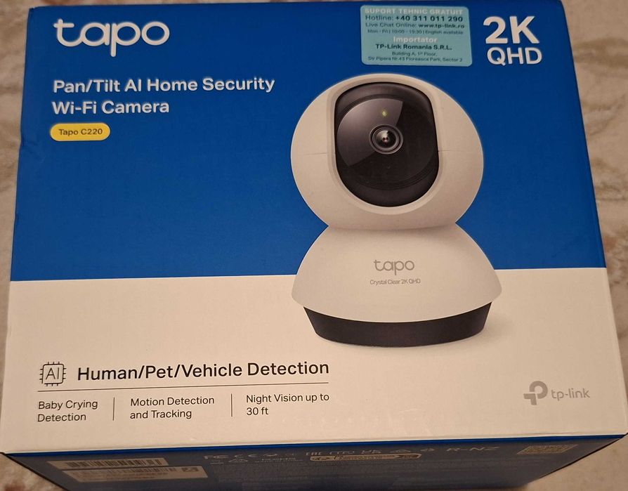Camera de interior TP-Link Tapo C220 Wi-Fi