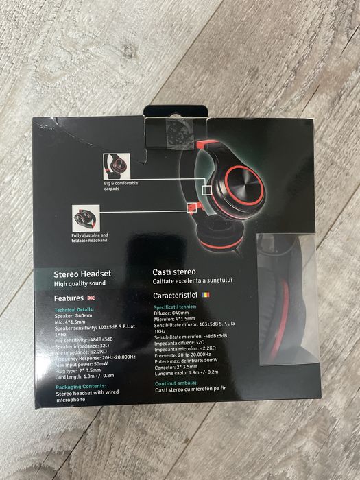 Căști cu fir multimedia Spacer SPHS-PEARL