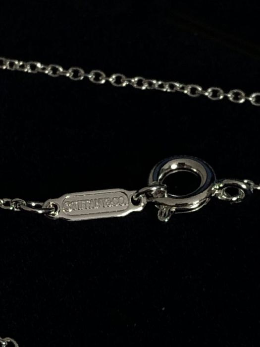 Lant Lantisor Tiffany & Co Doua pandantive roz piatra