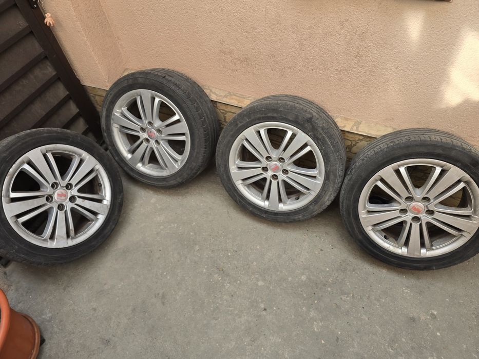 Jante  Seat Ibiza VW Polo  Skoda Fabia , 5x100 și 7 j et 43 cu 215/45R16 6J0601025D  Model Fabula, echipate cu cauciucuri de vara
