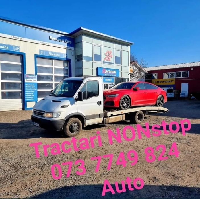Tractări auto, platformă, asistență rutierăNON-STOP !i!