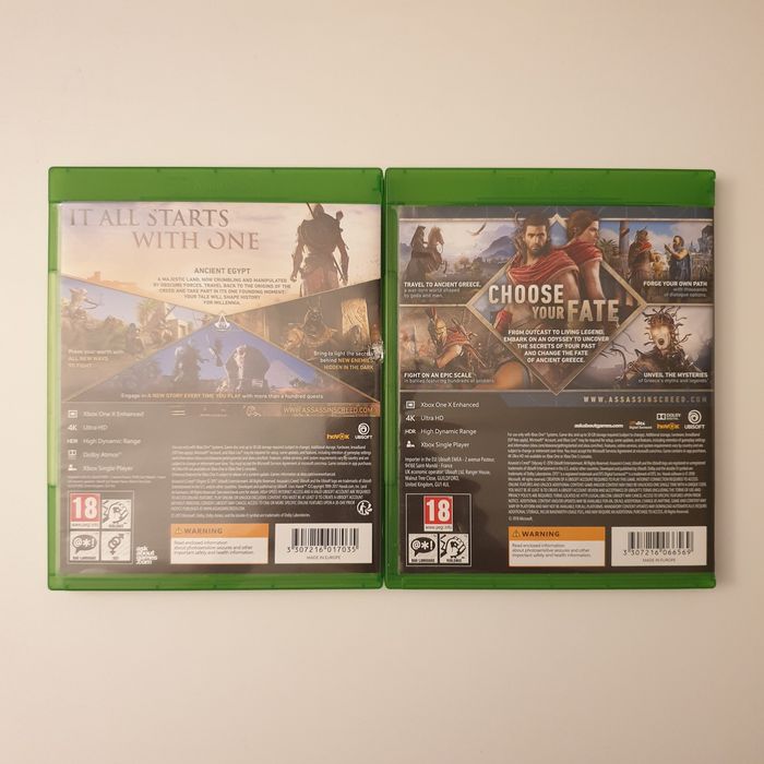 Assassins Creed Origins & Assassins Creed Odyssey Xbox One/Xbox Series X