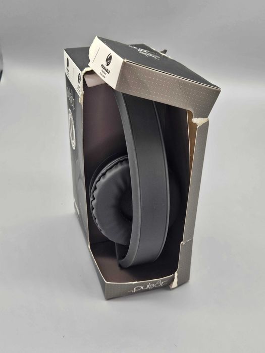 Кабелни наушни слушалки Pulsar с микрофон, сгъваема лента,3.5 mm,1.2 м