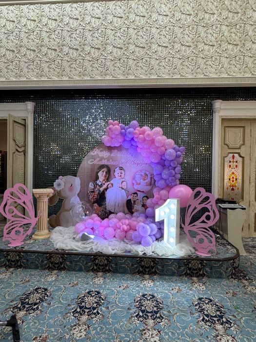 Детское оформление на годик.