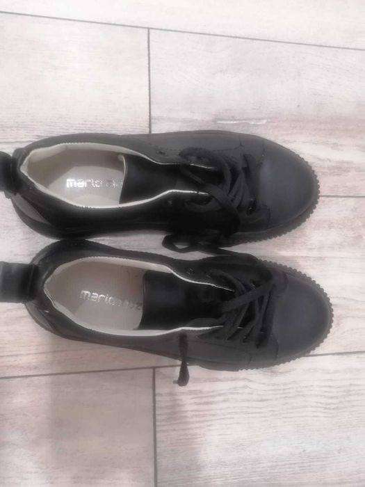 ботинки-кеды из натуральной кожи