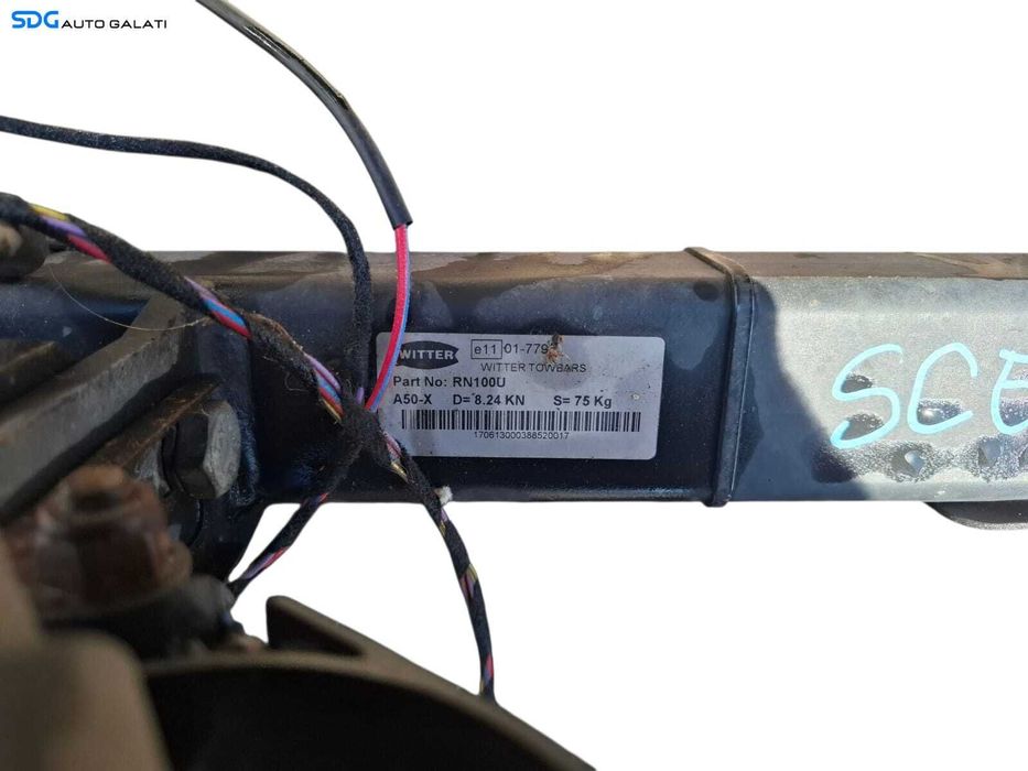 Carlig Remorcare Tractare Complet cu Instalatie Electrica FARA Cui Renault Scenic 3 2009 - 2016 [LC1698]