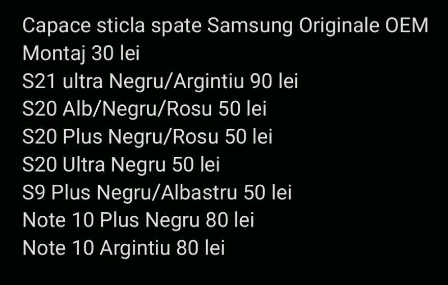 Capac spate sticla Samsung S23U S22U S21Ultra 5g S20U S20+ S20 Note 10