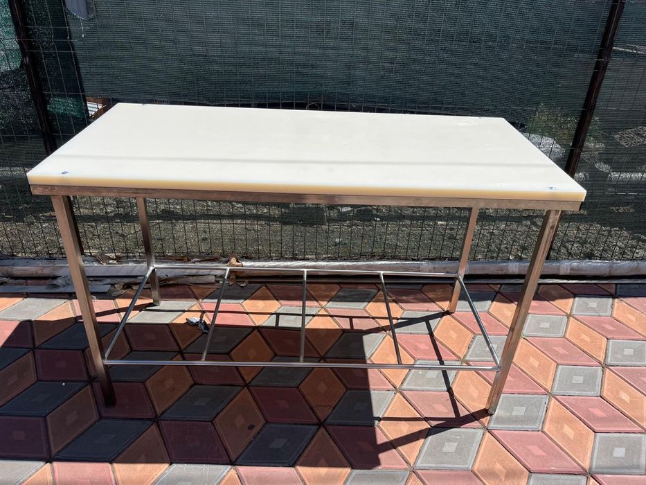 Butuc transare inox cu blat polietilena