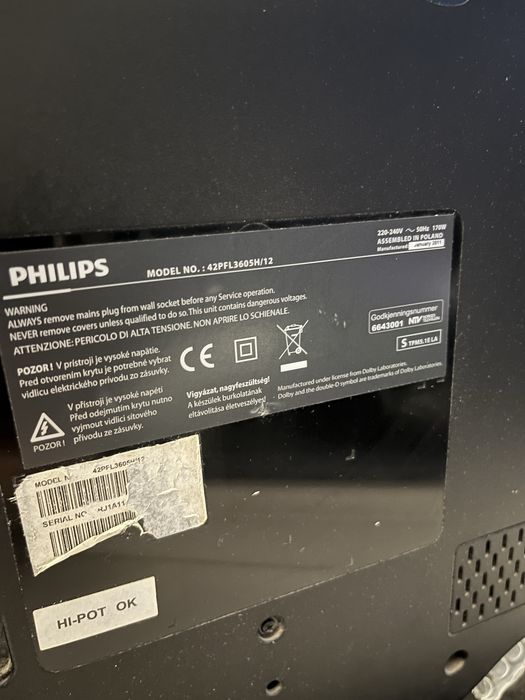 Телевизор Philips, полностью рабочий