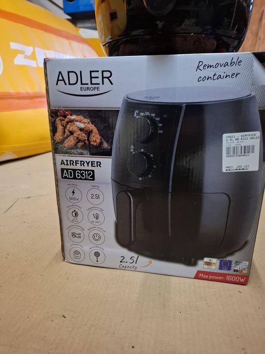 Vand airfryer nou, aparat gătit cu aer cald, nefolosit