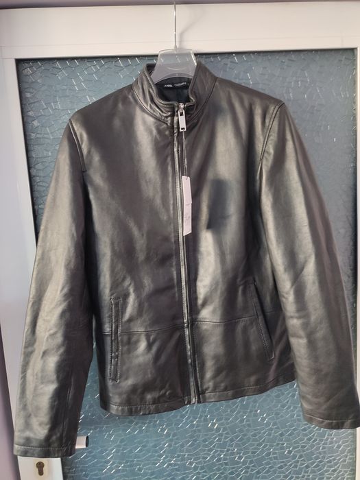 Мъжко кожено яке Zara Ново!!!