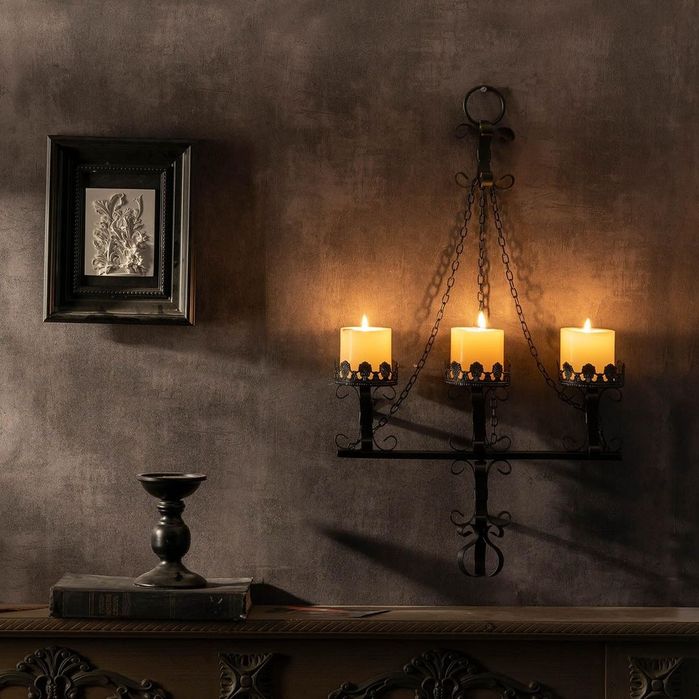 Suport gotic pentru 3 lumânări