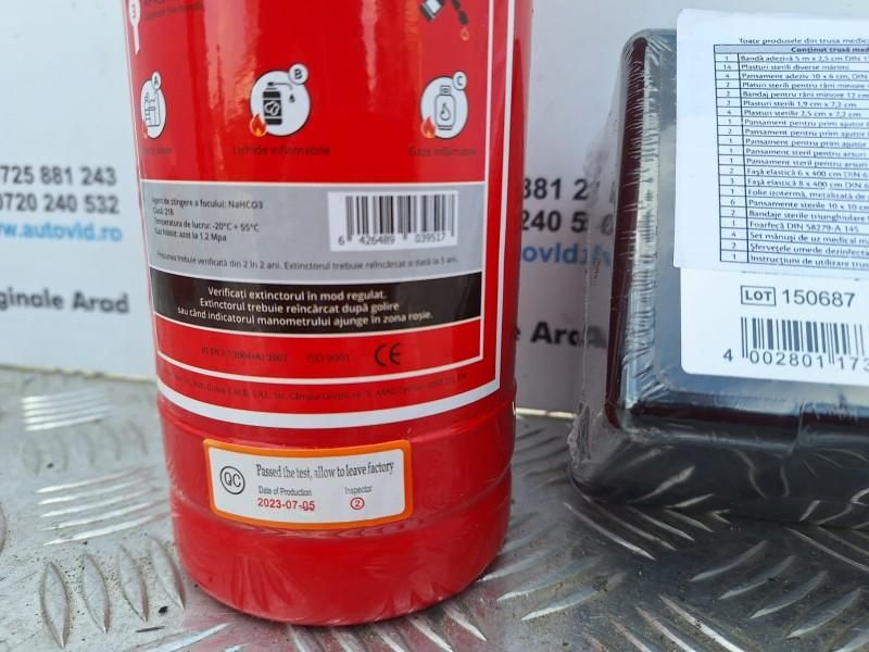 Stingator auto P1+ trusa medicala 2027