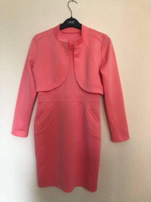 Дамски комплект рокля и болеро в размер 40 (М)