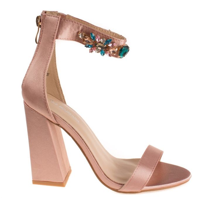 Shoe aquarium елегантни сандали на висок ток с камъни Zara