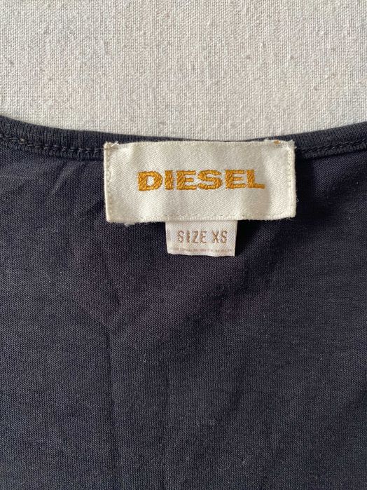 Дамска черна тениска DIESEL