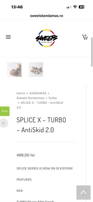Kendama sweets SpliceX-Turbo -antiskid2.0