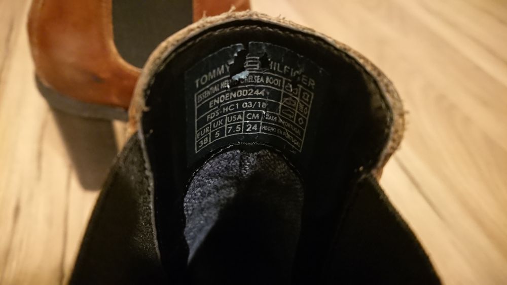 Botine de piele 38 (TOMMY HILFIGER)