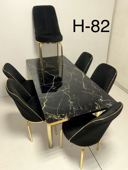 Комплект разтегателна маса +6 стола