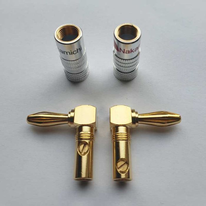 Nakamichi банан щекери за тонколини Hi-Fi Hi-End позлатени