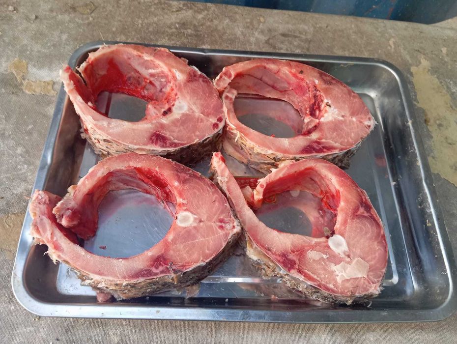 Стейки сёмги и сазана