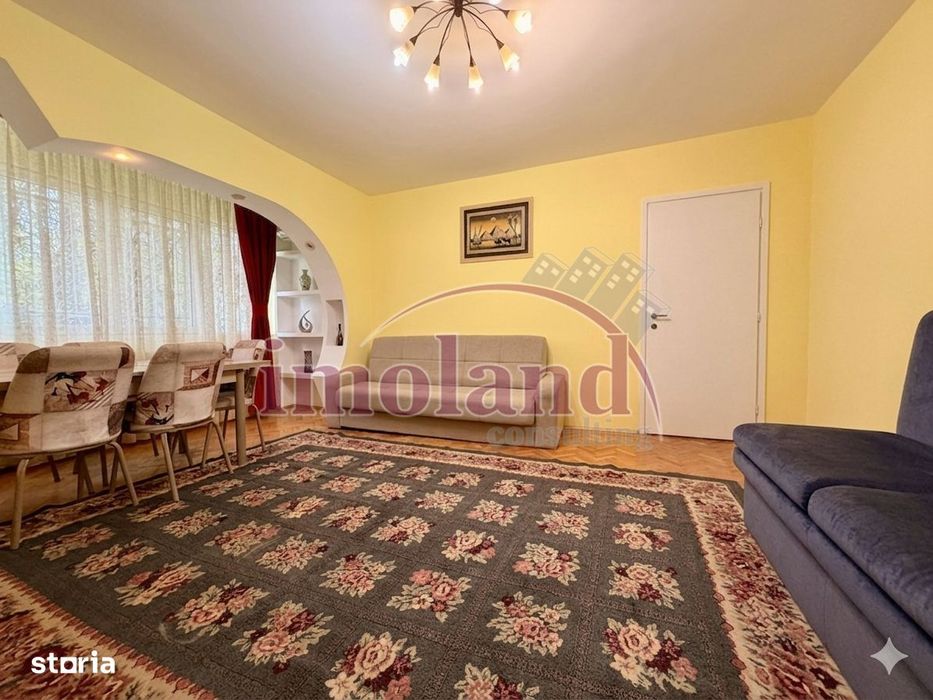 Inchiriere apartament 3 camere, parter, mobilat/utilat, bloc reabilita