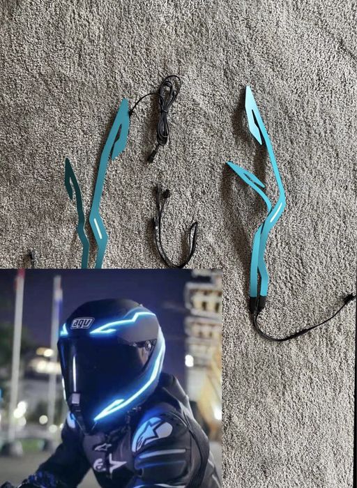 Banda Adeziva Led Pentru Casca Moto (AGV, HJC, Scorpion)