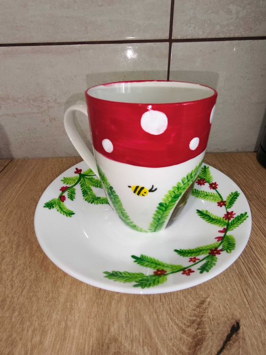 Cană pictată manual