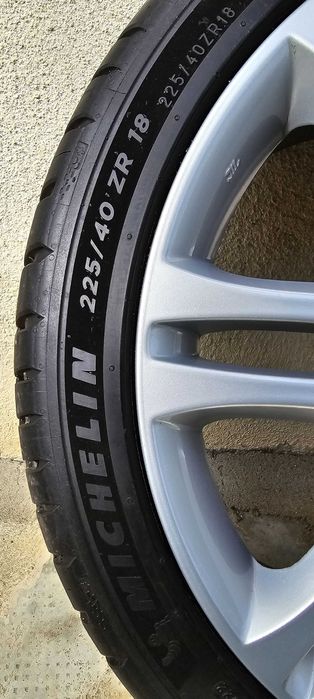 Set 4 Jante 7,5Jx18 cu anvelope Michelin Pilot Sport 5 - 225/40 ZR18 !