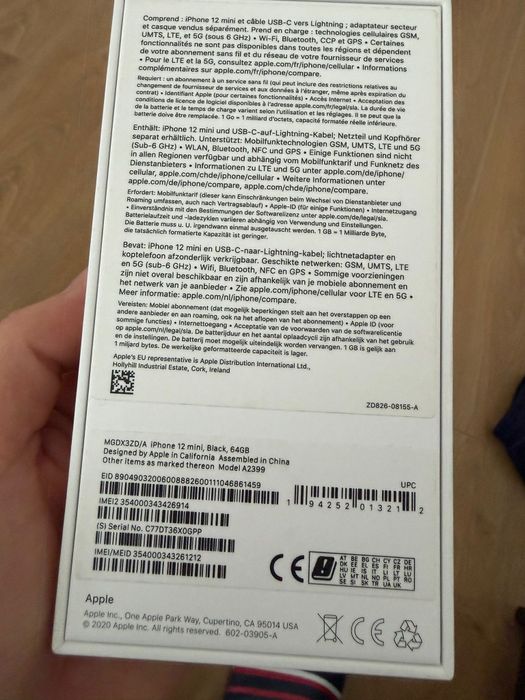 iPhone 12 Mini negru 64 Gb