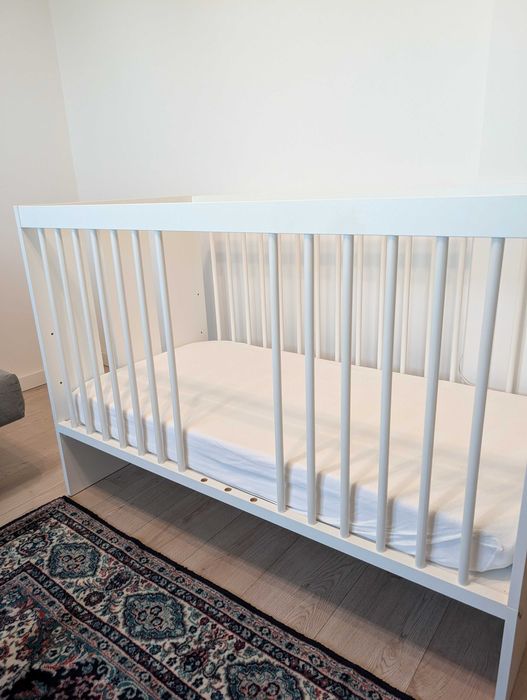 Patut lemn cosleeping + saltea cocos inclusa
