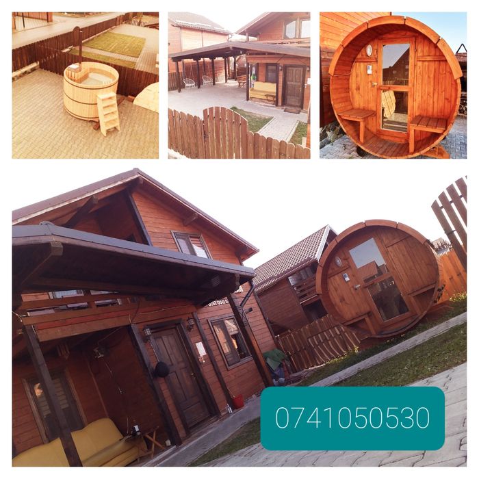Cabana cu  ciubar hidromasaj/ sauna/Figa