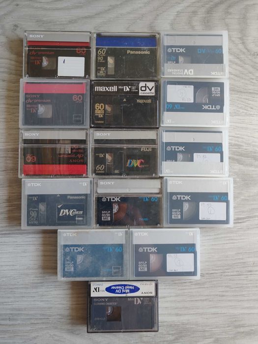 Lot mini casete video