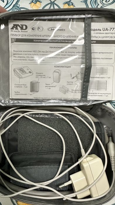 Тонометр AND UA-777 с адаптером