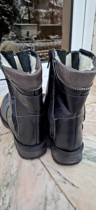 Ghete negre piele imblanite s.Oliver 39