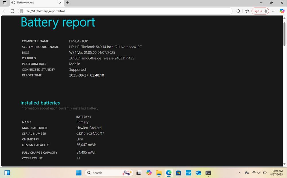 HP EliteBook 640 14 inch G11 - 32GB RAM / 2TB NVMe SSD / Touch screen