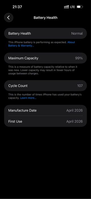 iPhone 17 Pro Max 256 GB Orange – impecabil, 99% baterie
