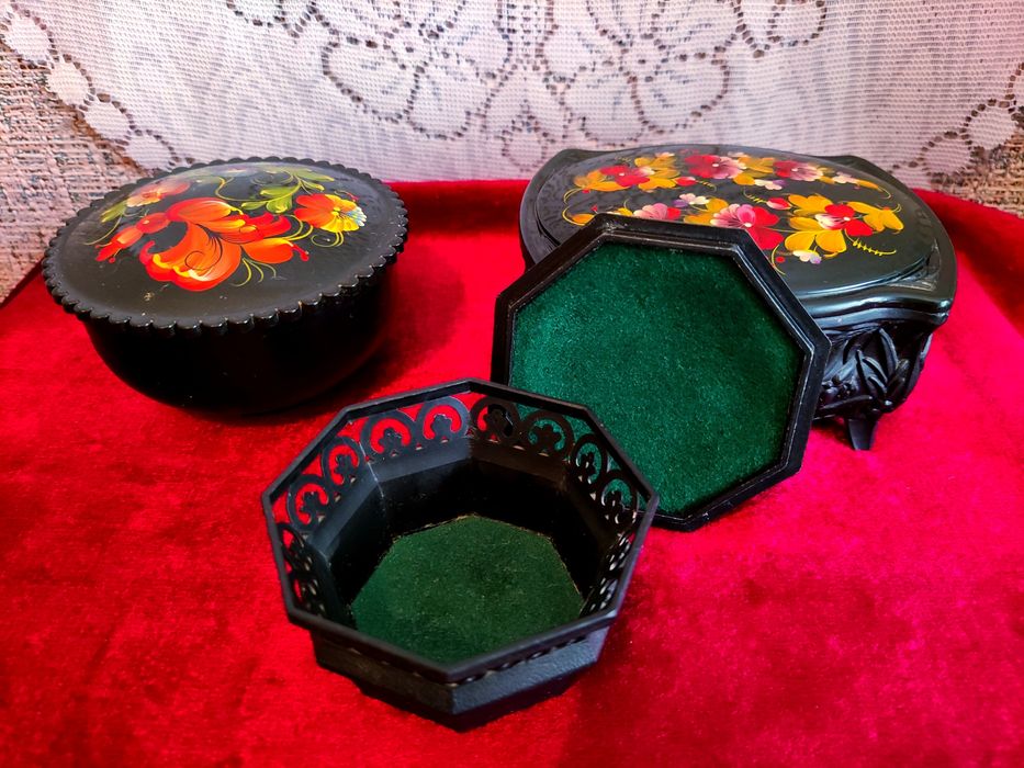 Шкатулки СССР,Жостово.